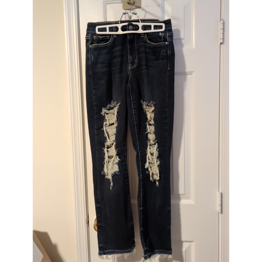 Judy Blue Straight Fit Distressed Blue Jeans Women's‎ Size 3/26